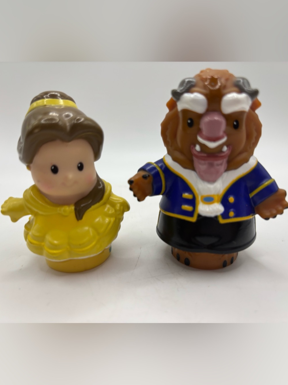 Little People Beauty And Beast Figures Belle Disney Fisher Price Lot Of 2